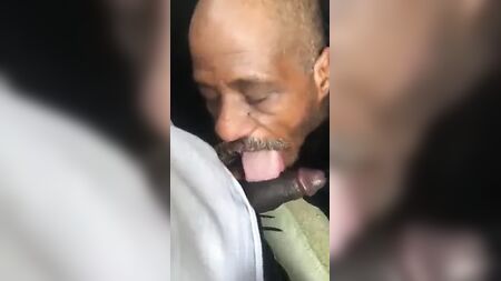 Homeless guy suckin black dick n n swallowing load
