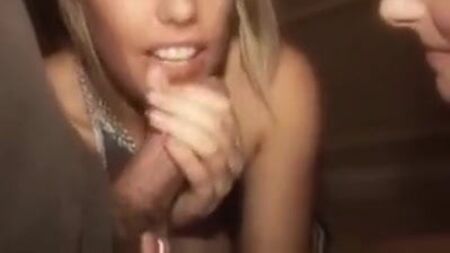 Two hot British girls share cock and cum swap