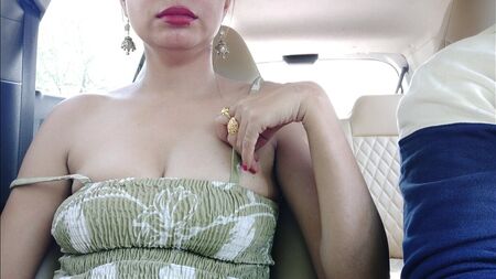 my Friend gf outdoor risky public sex Hot sexy girl ki chudai in in Car