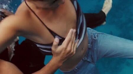 Jessica Alba Into The Blue Nip Slip slomo 5x