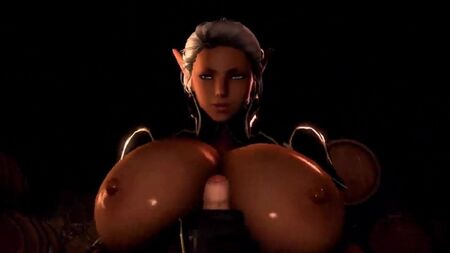 Thicc dark elf lady