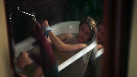 Chloe Grace Moretz, hot and nude, covered in bath