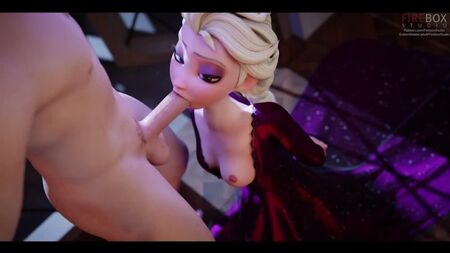 Elsa Red Dress [fireboxstudio] Oral, Anal, Futa/trans, Big tits, Group